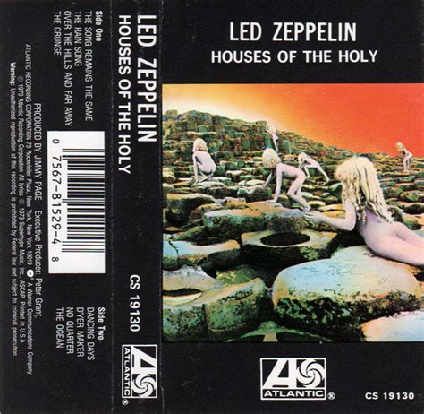 Led Zeppelin Houses Of The Holy Cassette Discogs