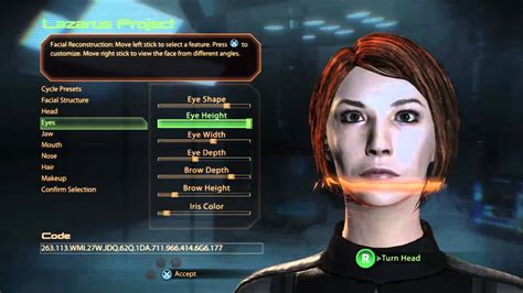 Mass Effect 2s Female Shepard Customization Youtube