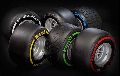 The Range Of Pirelli Tyres Used In F