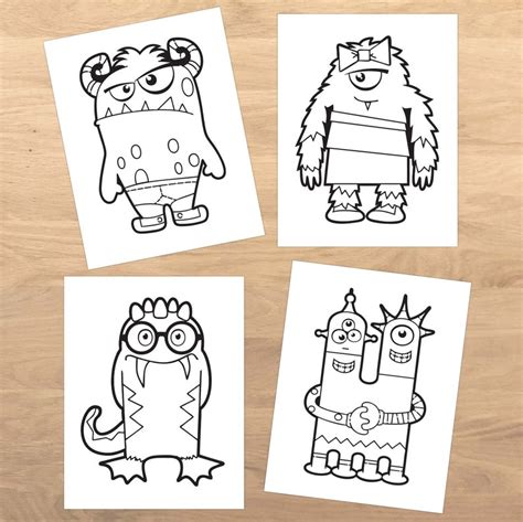 Monsters Coloring Book For Kids Printable Coloring Pages For Children
