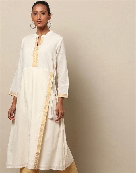 Kerala Kasavu Cotton Kurta Kerala Traditional Dress Etsy India Kerala Traditional Dress