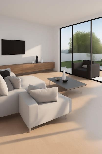 Premium Photo Modern Sitting Room Design