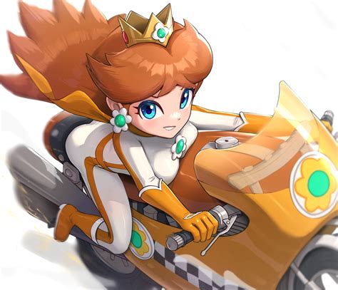 Gonzarez Biker Daisy Princess Daisy Mario Series Mario Kart Mario Kart Wii Nintendo