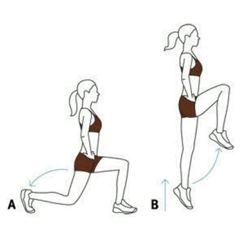 Forward Backwards Jump Lunges By Barbara Conforti Exercise How To