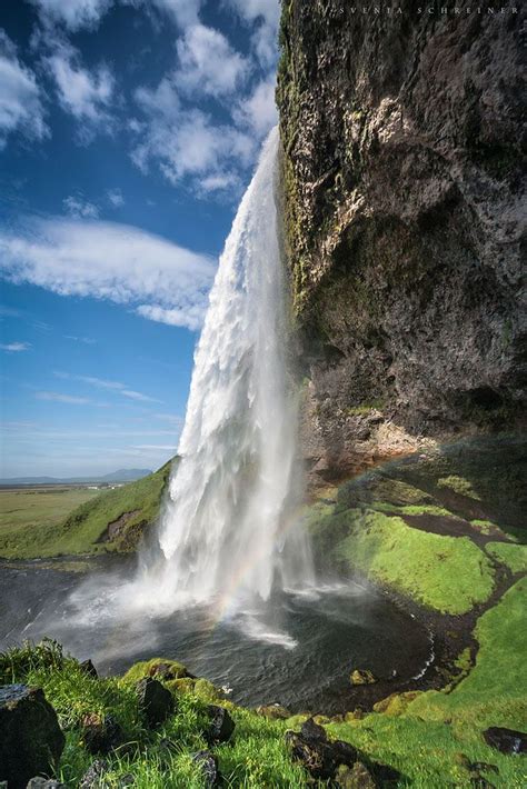 Seljalandsfoss Iceland Amazing Places Waterfall Scenery