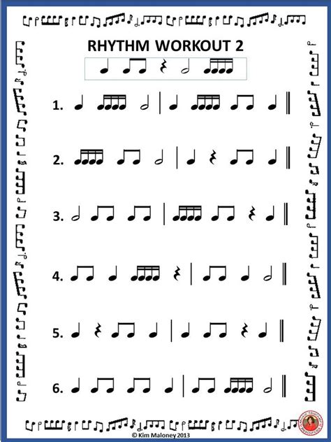 Printable Rhythm Worksheets
