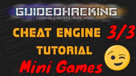 Cheat Engine Tutorial Walkthrough Mini Game Solutions Youtube