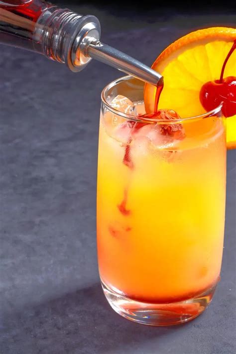 Vodka Sunrise Classic Drink Recipe With Layering VIDEO