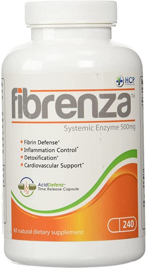 Hcp Formulas Fibrenza Systemic Enzyme Complex With Fibrinolytic