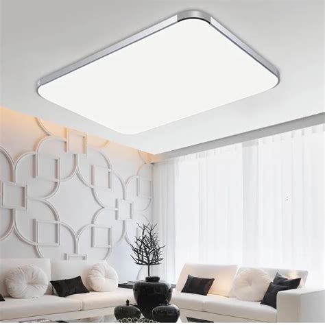 Modern Square Rectangle Stepless Dimmer Indoor Led Ceiling Lamp Bed