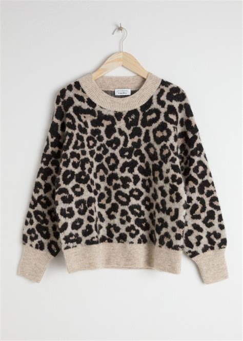 oversized leopard sweater