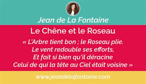 Le Chêne Et Le Roseau Fable De Jean De La Fontaine