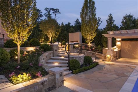Bliss garden design this is an example of a contemporary landscaping in seattle. Outdoor Lighting Arlington, VA | Landscape Lighting Design ...