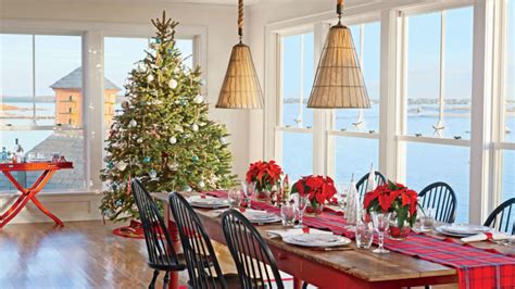 Coastal Living New England Christmas Holiday Plaid Decorating Ideas