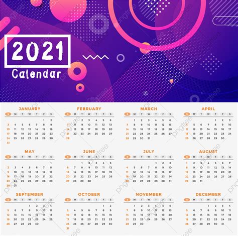 Templat Vector Hd Png Images Calendar 2021 Template Calendar 2021