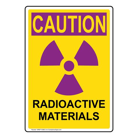 Radioactive Safety Sign