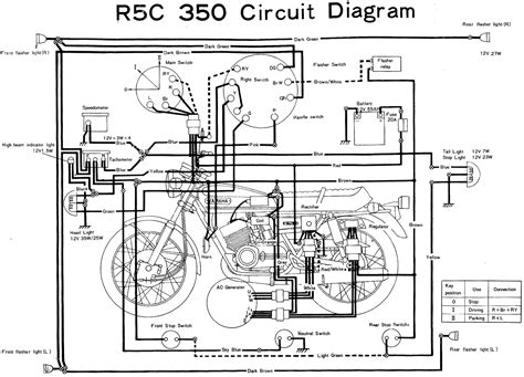 I have a 2003 yamaha r6. Yamaha RD350 R5C Wiring Diagram - Evan Fell Motorcycle Works