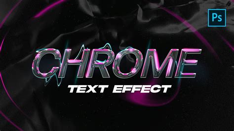 Modern Chrome Text Effect In Photoshop Youtube