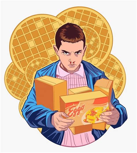 Stranger Things Eleven With Eggo Waffles By Giovanni Valletta Gio Millie Bobby Brown