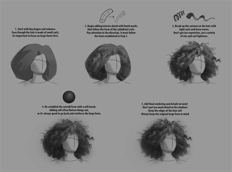 How To Draw Curly Hair In Photoshop Inselmane