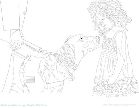 1) if you have javascript enabled you can click the print link in the top half of the page and it will automatically print the coloring page only and. Service dog coloring page (With images) | Dog coloring page, Service dogs, Coloring pages