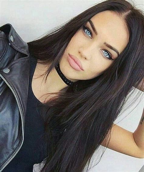 ℳaℛiЄ Black Hair Blue Eyes Lovely Eyes Stunning Eyes