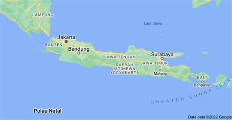 Profil Beserta Gambar Peta Pulau Jawa Lengkap Tata Ruang Nasional