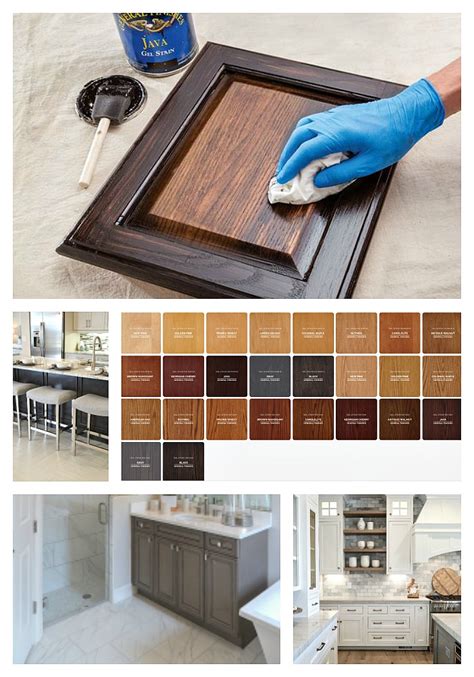 Gel stains can be applying over the existing stain of your gel stain kitchen cabinets to change the color without much effort. Gel Stain Oak Cabinets Before And After Grey | www ...