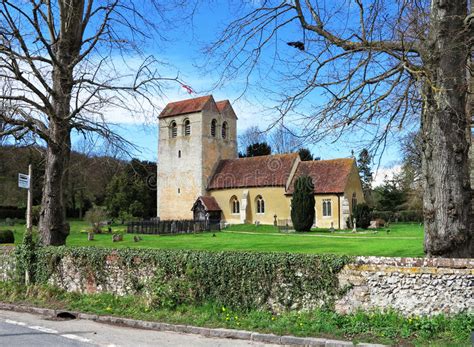 An English Village Church And Tower Stock Image Image Of