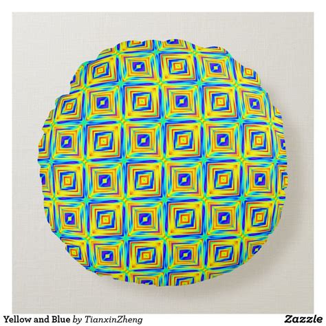 yellow-and-blue-round-pillow-zazzle-com-round-pillow,-round-throw-pillows,-pillows