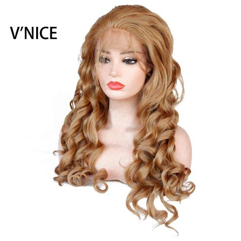 Uniwigs synthetic wigs is extremely light weight and easy to wear. V'NICE Golden Blonde Synthetic Lace Front Wigs with Baby ...