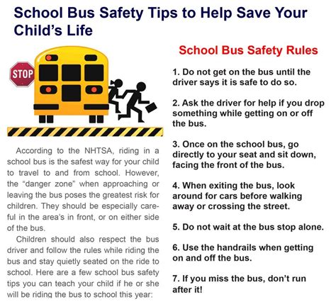 Back To School Bus Safety Tips For Your Child School Bus Safety Bus