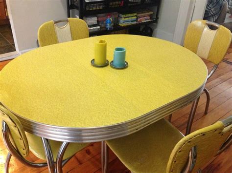 Home design ideas > kitchen > yellow retro kitchen table and chairs. Vintage Kitchen Table and Chair Set | Retro kitchen tables ...