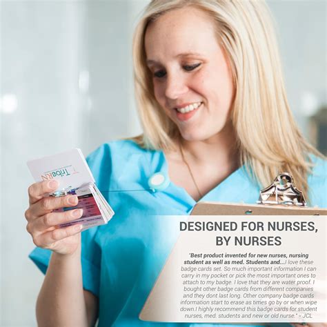 Nursing Badge Reference Cards Inverted And Scrub Pocket Cheat Sheet
