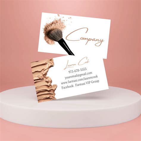 Beauty Influencer Business Card Makeup Artist Beauty Salon Etsy