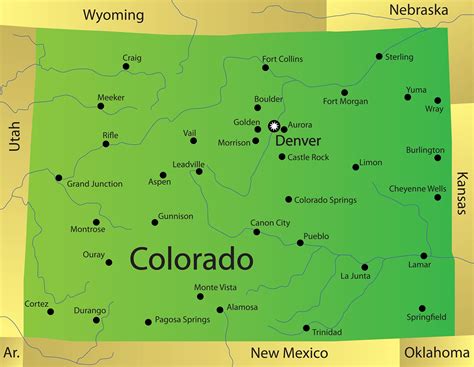 Colorado City Map Colorado Map With Cities Whatsanswer