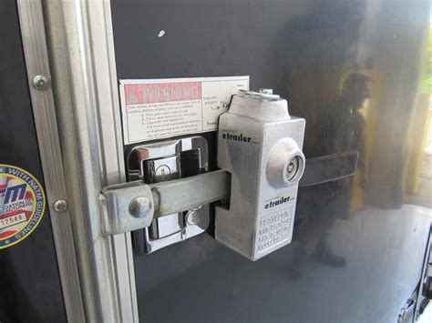 Blaylock Door Lock For Enclosed Trailers Aluminum Push Button