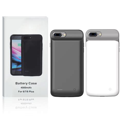 Battery Case For Iphone 8 Plus 55 Inch 4000mah Protective