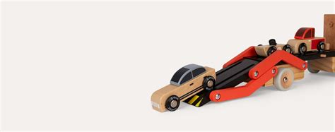 Buy The Classic World Wooden Car Transporter At Kidly Uk