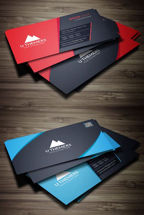 26 New Professional Business Card Psd Templates Design