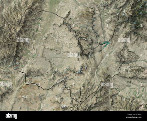 Kabul Province Of Afghanistan High Resolution Satellite Map Stock