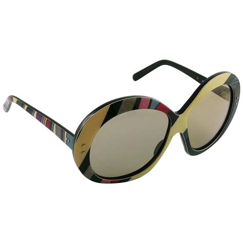 iconic mod round pucci sunglasses at 1stdibs