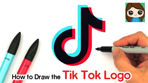 Tik Tok Logo Coloring Sheet