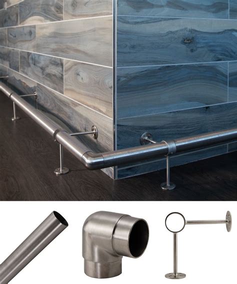 Brushed And Polished Stainless Steel Bar Foot Rail Stainless Steel Bar