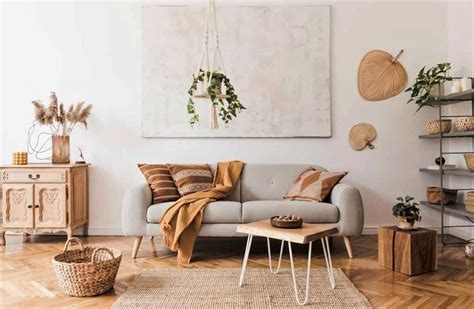 How To The Minimalist Bohemian Living Room Homilo