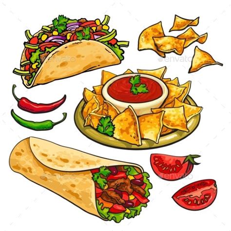 √ Mini Tacos Drawing Amanda Herrera