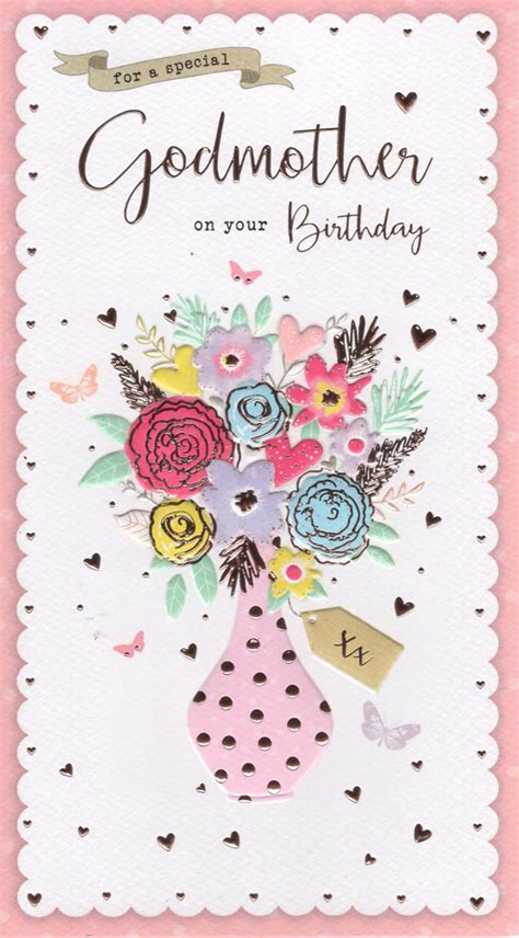Birthday Card Godmother Cards Through The