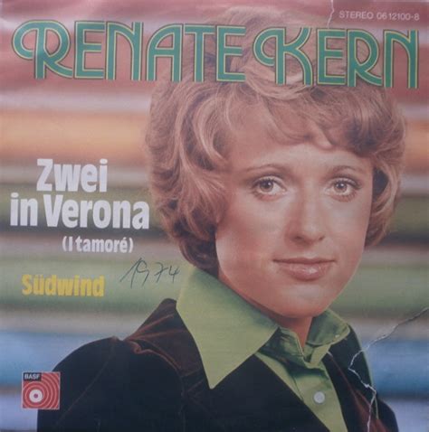 Discover top playlists and videos from your favorite artists on shazam! Renate Kern - Zwei In Verona (Vinyl, 7", 45 RPM, Single ...