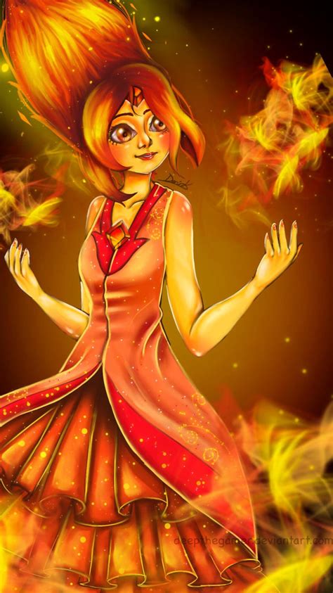 Flame Princess Adventure Time Fanart Speedpaint By Glamra On Deviantart
