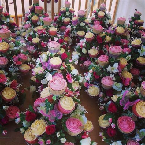 Cupcake Centrepiece Cupcake Centerpieces Floral Wreath Centerpieces